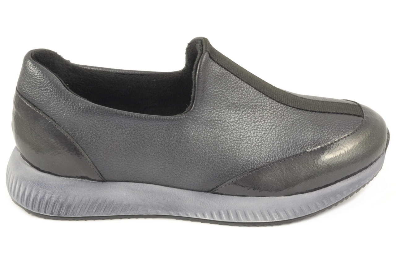 Doctor Cutillas - Zapato abotinado sport muy ligero, admite plantilla ortopédica, calzado de mujer en color gris